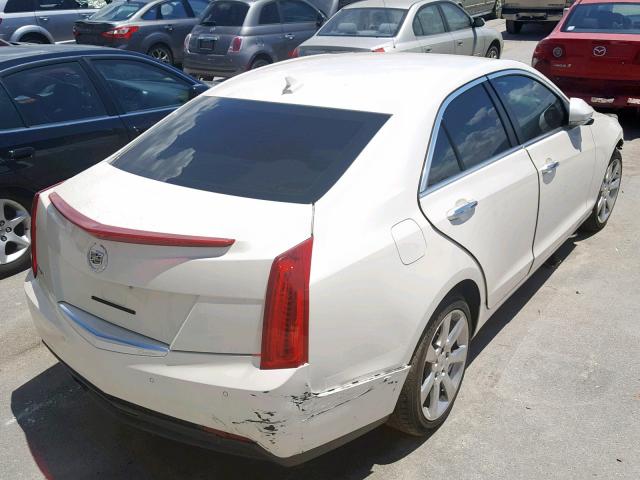 1G6AB5SA0E0131876 - 2014 CADILLAC ATS LUXURY WHITE photo 4