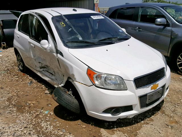 KL1TD66E79B619615 - 2009 CHEVROLET AVEO LS WHITE photo 1