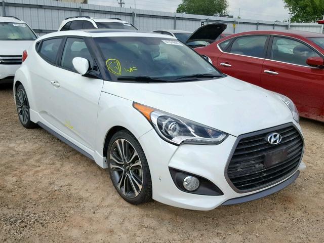 KMHTC6AE4GU294986 - 2016 HYUNDAI VELOSTER T WHITE photo 1