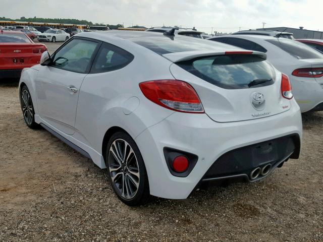 KMHTC6AE4GU294986 - 2016 HYUNDAI VELOSTER T WHITE photo 3