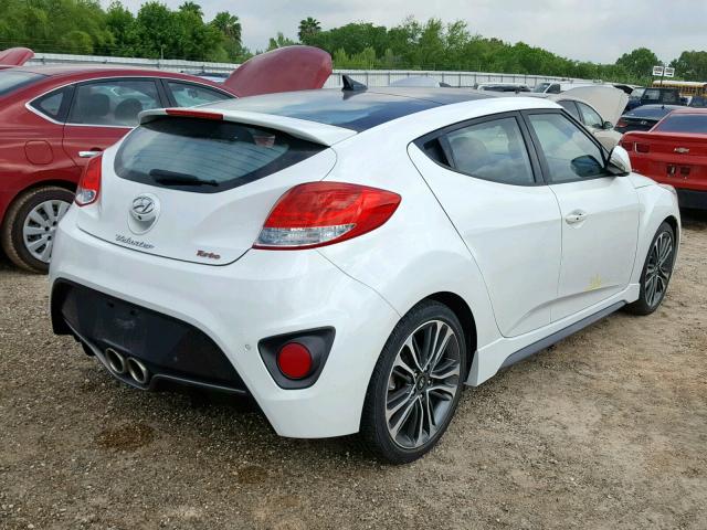 KMHTC6AE4GU294986 - 2016 HYUNDAI VELOSTER T WHITE photo 4