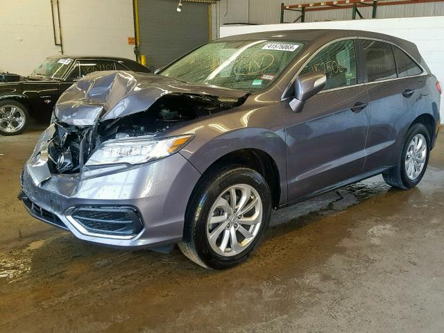 5J8TB4H52HL015447 - 2017 ACURA RDX TECHNO GRAY photo 2