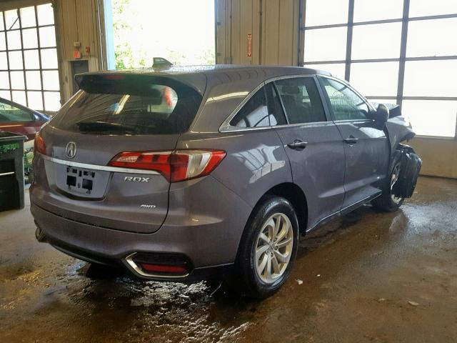 5J8TB4H52HL015447 - 2017 ACURA RDX TECHNO GRAY photo 4