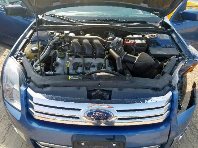 3FAHP08149R125145 - 2009 FORD FUSION SEL BLUE photo 7