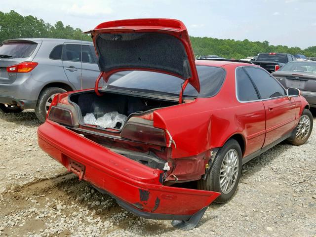 JH4KA8154MC010287 - 1991 ACURA LEGEND L RED photo 4