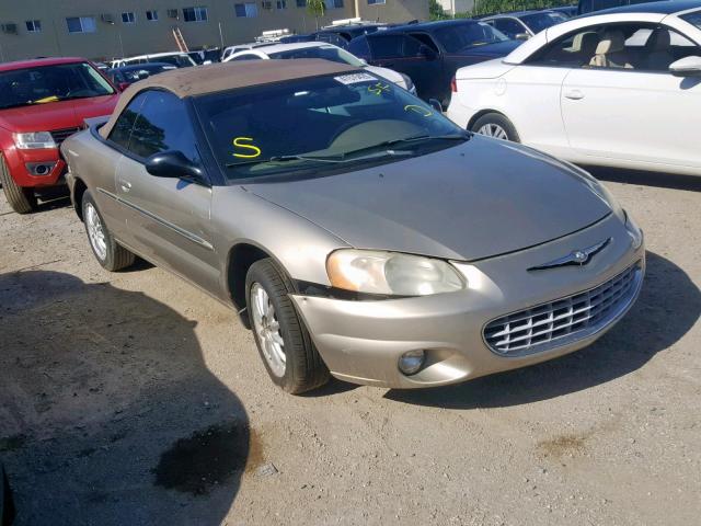 1C3EL55R12N296710 - 2002 CHRYSLER SEBRING LX TAN photo 1