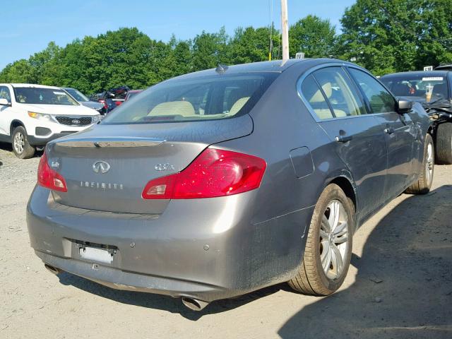 JN1CV6AR0CM682182 - 2012 INFINITI G37 GRAY photo 4