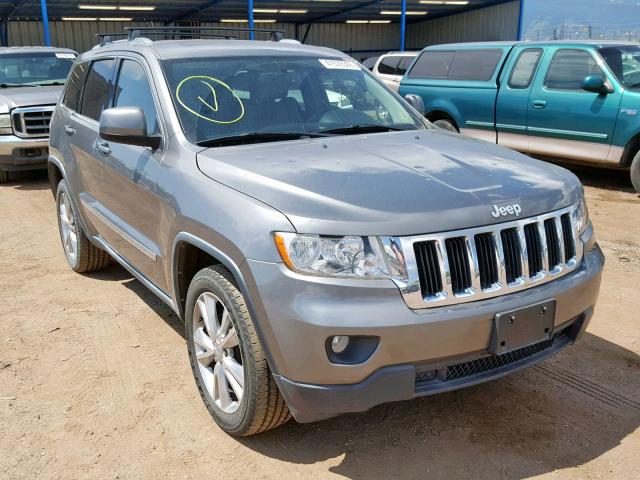 1C4RJEAGXCC354690 - 2012 JEEP GRAND CHER GRAY photo 1