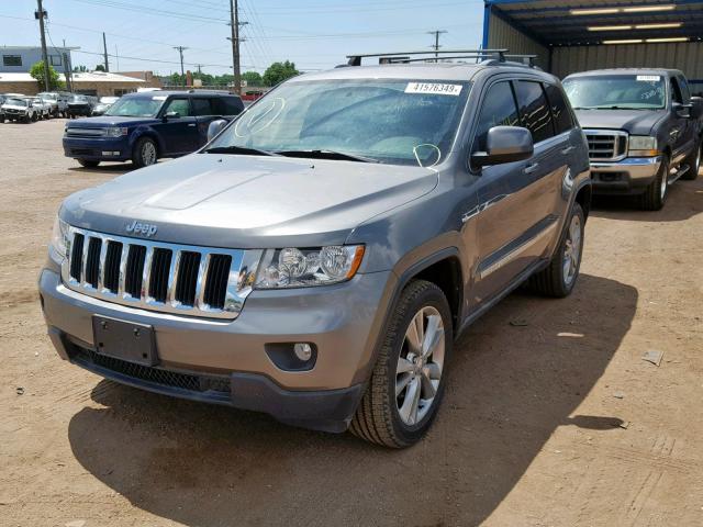 1C4RJEAGXCC354690 - 2012 JEEP GRAND CHER GRAY photo 2