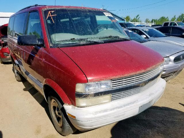 1GNDM19W2YB145812 - 2000 CHEVROLET ASTRO MAROON photo 1