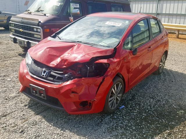 3HGGK5H81FM704389 - 2015 HONDA FIT EX RED photo 2