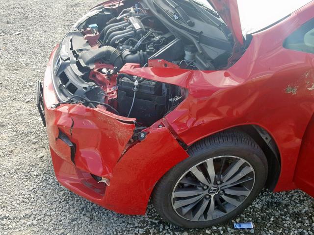 3HGGK5H81FM704389 - 2015 HONDA FIT EX RED photo 9