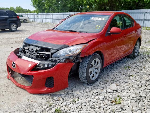 JM1BL1UF9D1714522 - 2013 MAZDA 3 I RED photo 2