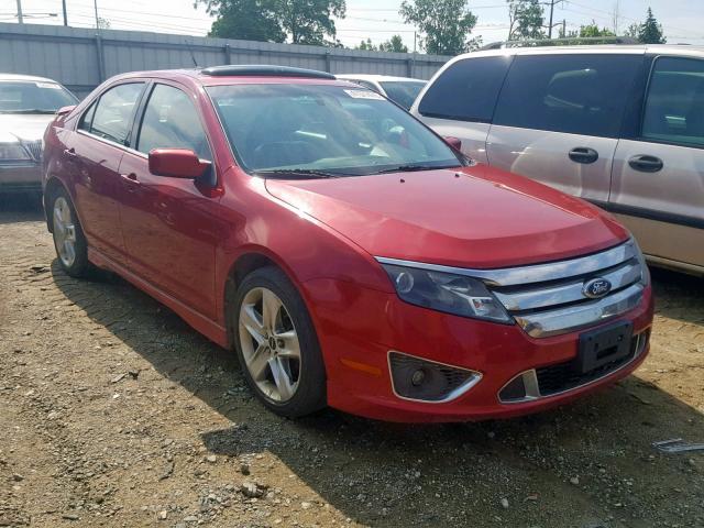 3FAHP0KC2AR279559 - 2010 FORD FUSION SPO RED photo 1