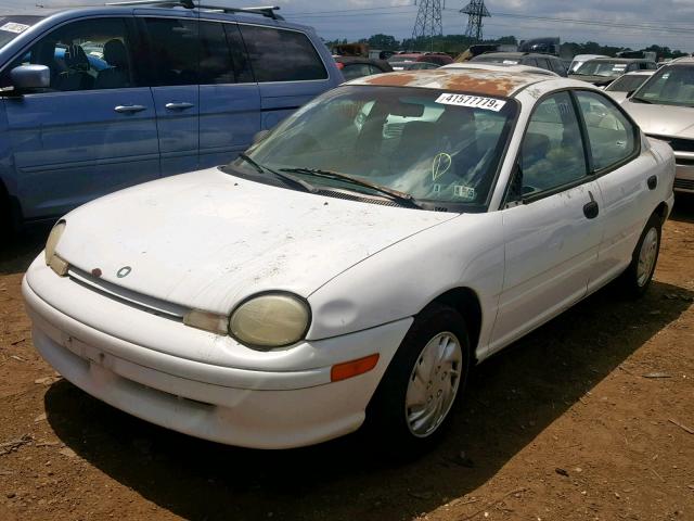 1P3ES27C3TD502171 - 1996 PLYMOUTH NEON WHITE photo 2