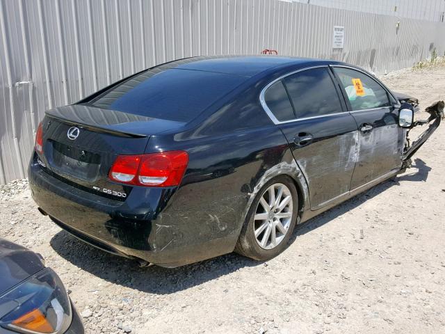 JTHCH96S460001646 - 2006 LEXUS GS 300 BLACK photo 4