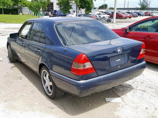 WDBHA22E5TF367951 - 1996 MERCEDES-BENZ C 220 BLUE photo 3