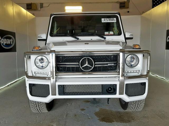 WDCYC7DFXHX280217 - 2017 MERCEDES-BENZ G 63 AMG WHITE photo 9