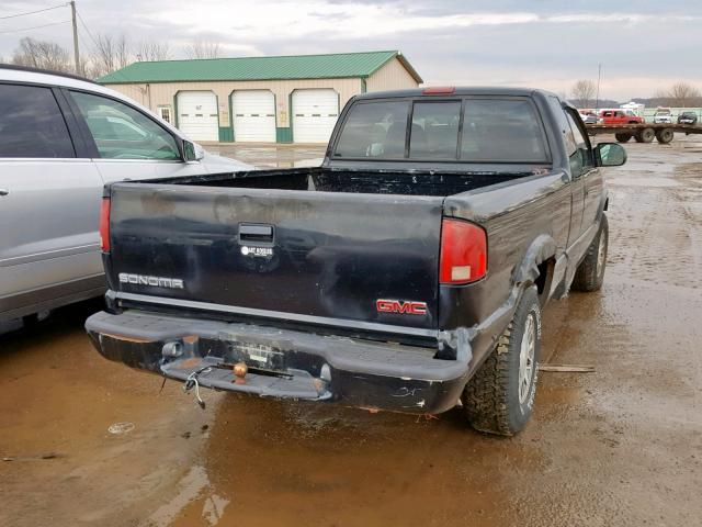 1GTDT19W718145819 - 2001 GMC SONOMA BLACK photo 4