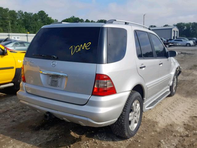 4JGAB57E25A518654 - 2005 MERCEDES-BENZ ML 350 SILVER photo 4