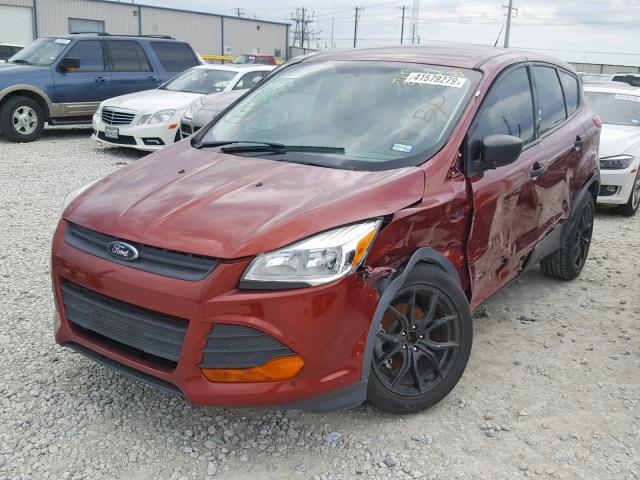 1FMCU0F73EUA52272 - 2014 FORD ESCAPE S RED photo 2