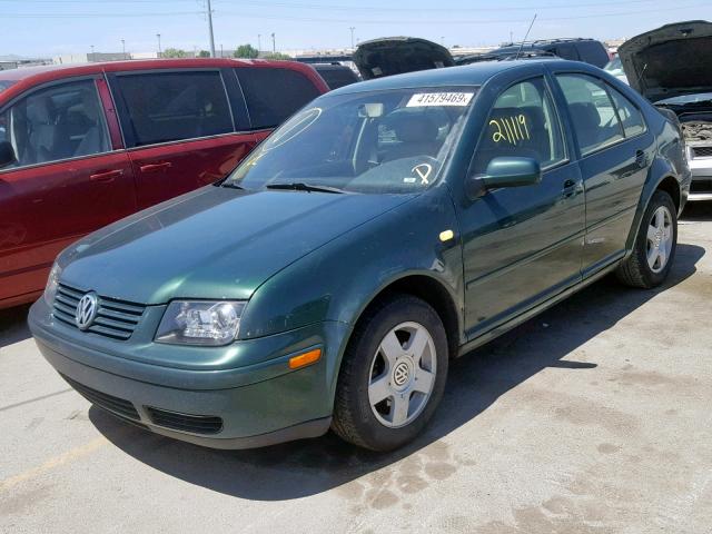 3VWSA29M8YM010126 - 2000 VOLKSWAGEN JETTA GLS GREEN photo 2