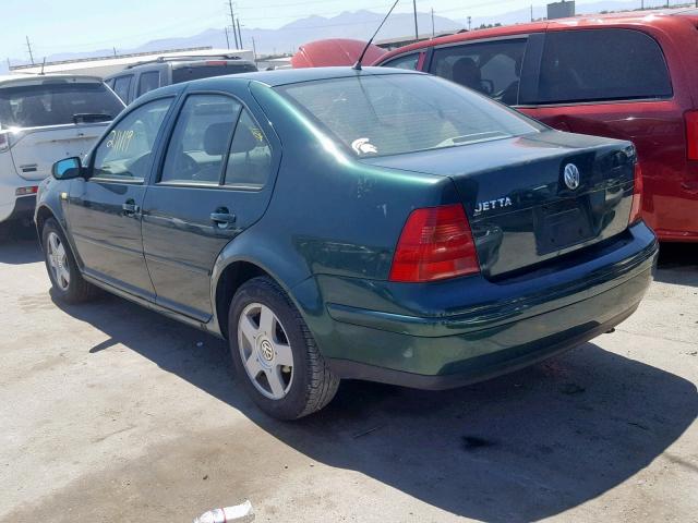 3VWSA29M8YM010126 - 2000 VOLKSWAGEN JETTA GLS GREEN photo 3