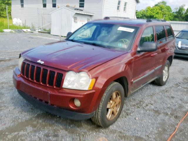 1J8GR48K17C533901 - 2007 JEEP GRAND CHER RED photo 2