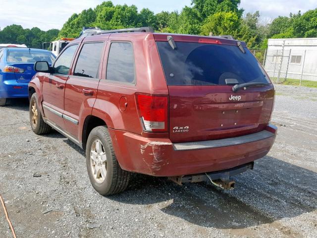 1J8GR48K17C533901 - 2007 JEEP GRAND CHER RED photo 3