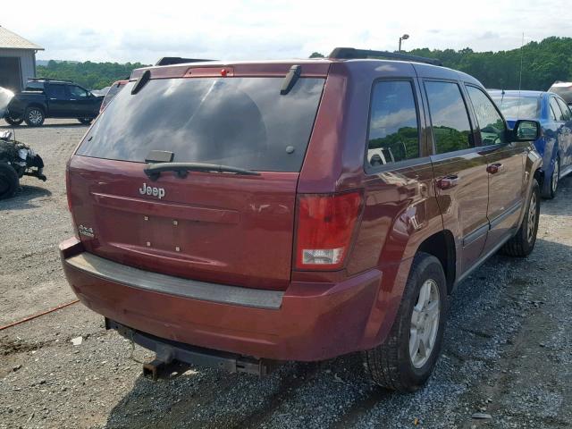 1J8GR48K17C533901 - 2007 JEEP GRAND CHER RED photo 4