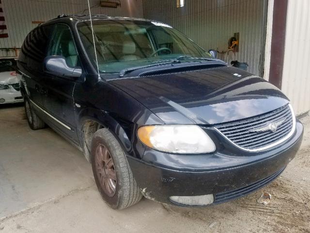 2C4GP54L44R546386 - 2004 CHRYSLER TOWN & COU BLACK photo 1