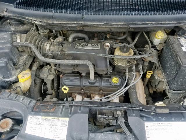 2C4GP54L44R546386 - 2004 CHRYSLER TOWN & COU BLACK photo 7