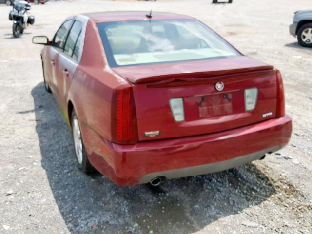 1G6DW677950167988 - 2005 CADILLAC STS RED photo 3