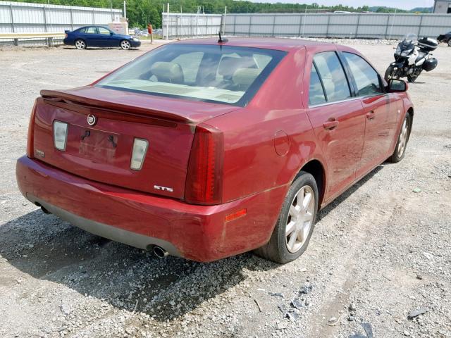 1G6DW677950167988 - 2005 CADILLAC STS RED photo 4