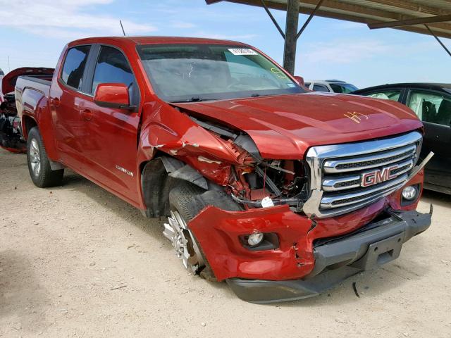 1GTG5BE36F1221135 - 2015 GMC CANYON SLE RED photo 1