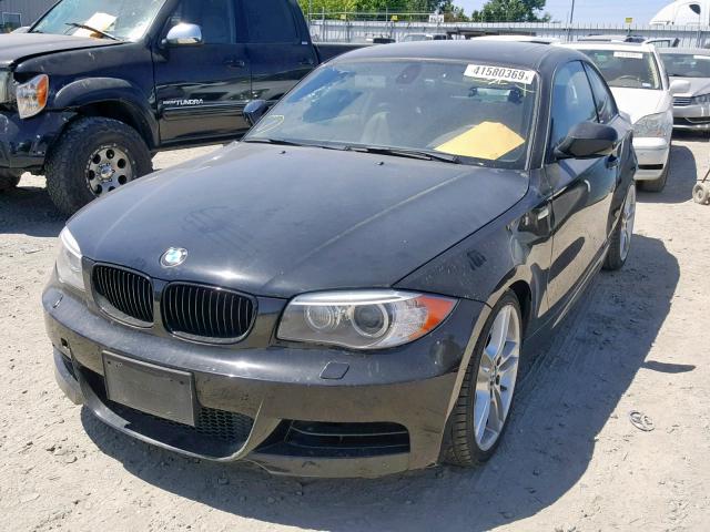 WBAUC9C51DVM13605 - 2013 BMW 135 I BLACK photo 2