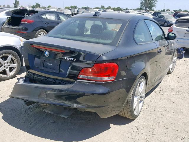 WBAUC9C51DVM13605 - 2013 BMW 135 I BLACK photo 4