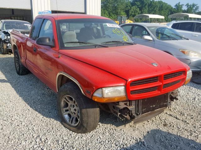 1B7GL22X6YS670258 - 2000 DODGE DAKOTA RED photo 1