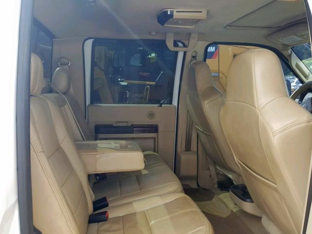 1FTXW43R48EE03279 - 2008 FORD F450 SUPER WHITE photo 6