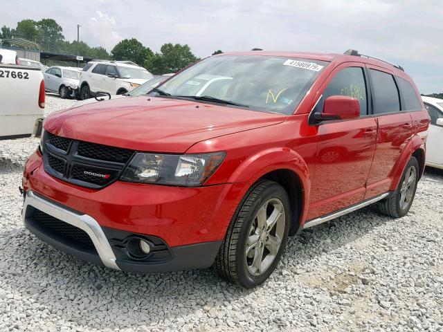 3C4PDCGBXGT181794 - 2016 DODGE JOURNEY CR RED photo 2