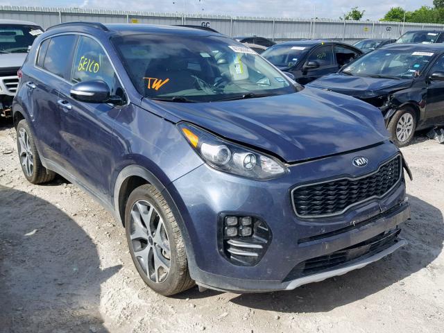 KNDPR3A63K7505971 - 2019 KIA SPORTAGE S BLUE photo 1