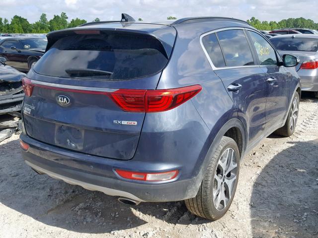 KNDPR3A63K7505971 - 2019 KIA SPORTAGE S BLUE photo 4