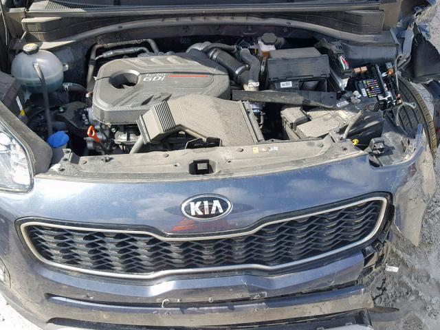 KNDPR3A63K7505971 - 2019 KIA SPORTAGE S BLUE photo 7