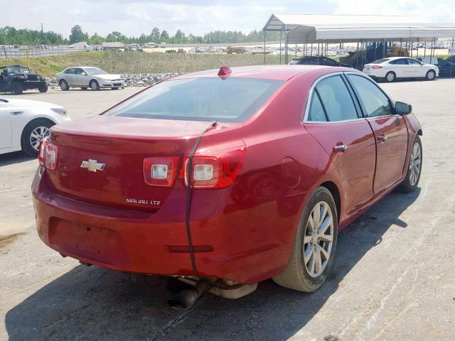 1G11H5SA3DF123481 - 2013 CHEVROLET MALIBU LTZ წითელი ფოტო 4