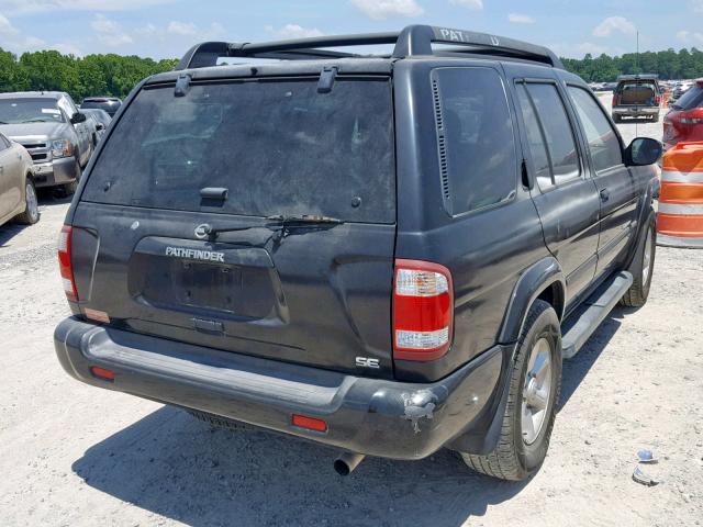 JN8DR09X74W800471 - 2004 NISSAN PATHFINDER BLACK photo 4