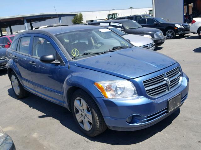 1B3HB48B57D555086 - 2007 DODGE CALIBER SX BLUE photo 1