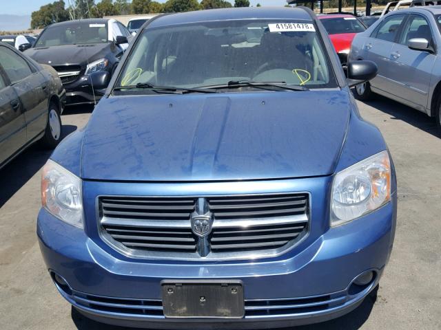 1B3HB48B57D555086 - 2007 DODGE CALIBER SX BLUE photo 9