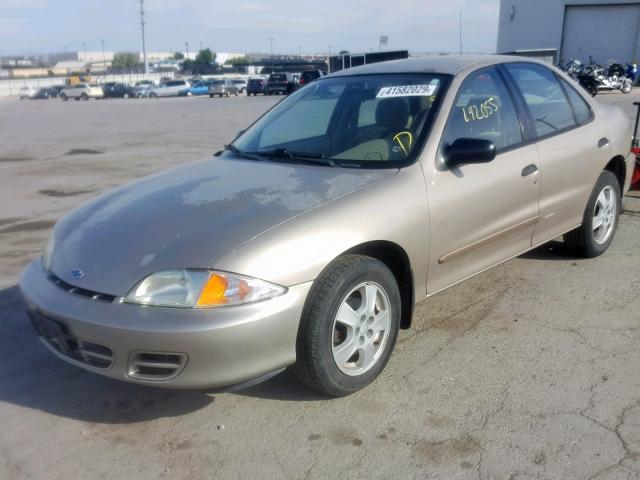 1G1JF52T317377317 - 2001 CHEVROLET CAVALIER L TAN photo 2