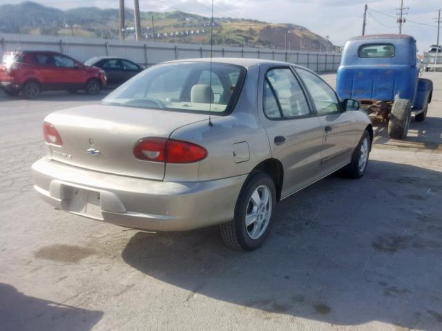 1G1JF52T317377317 - 2001 CHEVROLET CAVALIER L TAN photo 4