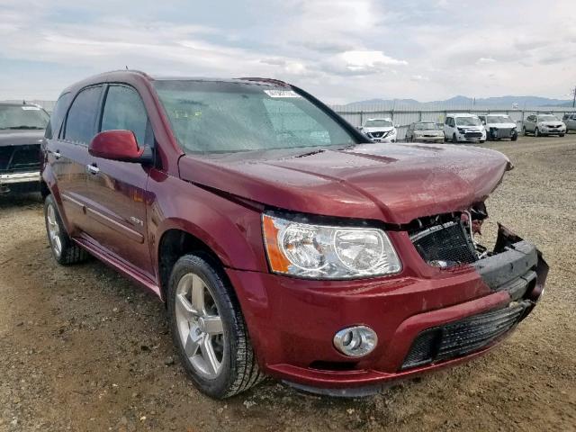 2CKDL637986286463 - 2008 PONTIAC TORRENT GX MAROON photo 1